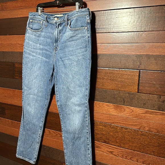 Madewell The Perfect Vintage Jean Straight Leg Denim Blue Jeans - Picture 4 of 11